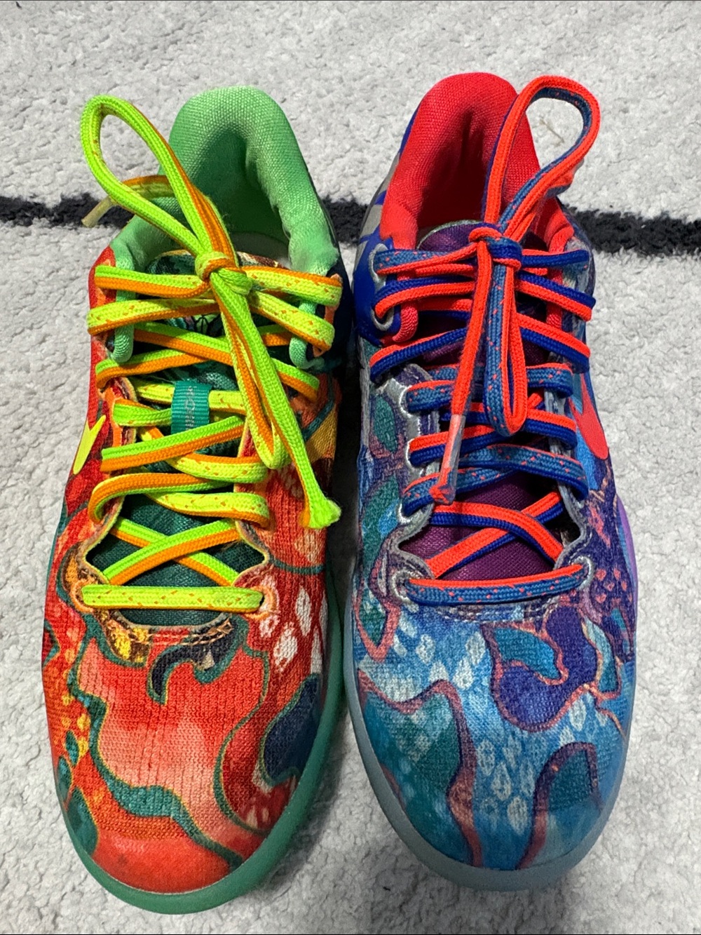 Nike Kids Multicolor Sneakers - Red, Green, Blue, Purple